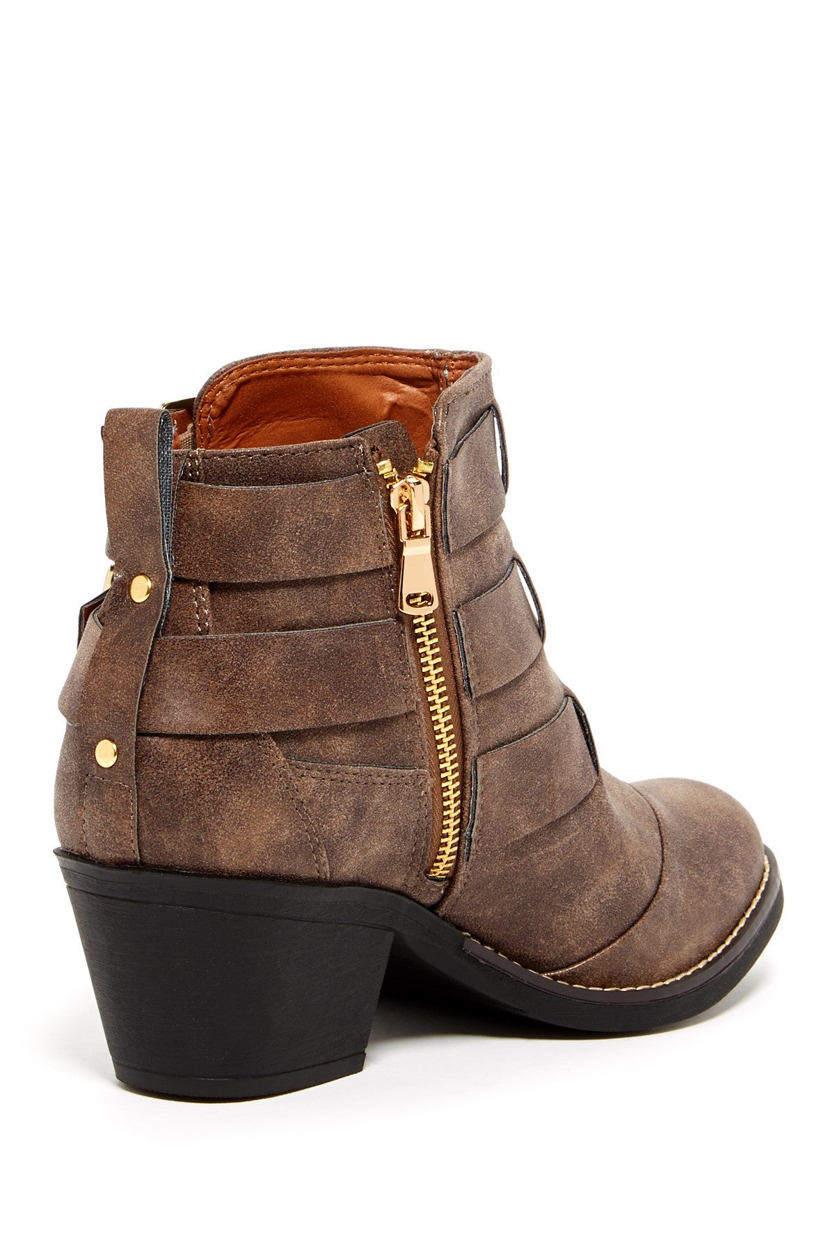 REPORT Aydin Leather Ankle Booties Boots Size 10 - Designer-Find Warehouse - 3