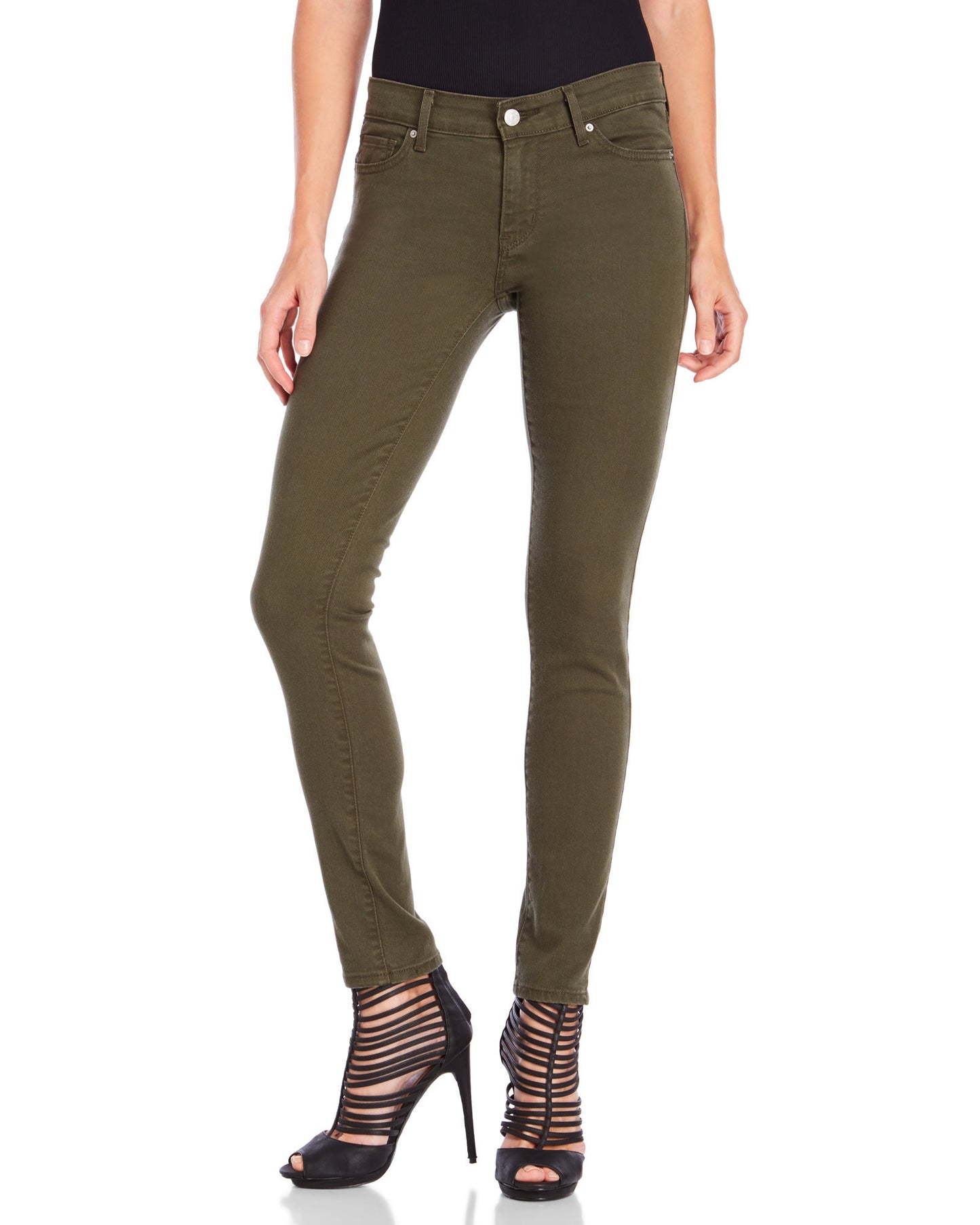 Levi's Soft Twill Forest 711 0033 Skinny Jeans Size 27 X 32 - Designer-Find Warehouse