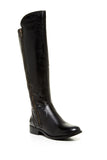 Steve Madden Black Leather Shandi Tall Riding Boots Size 6 - Designer-Find Warehouse - 1