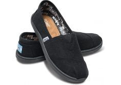 TOMS 340513 Youth Big Girls Classic Black Slip On Casual Shoes Size 13.5 - Designer-Find Warehouse