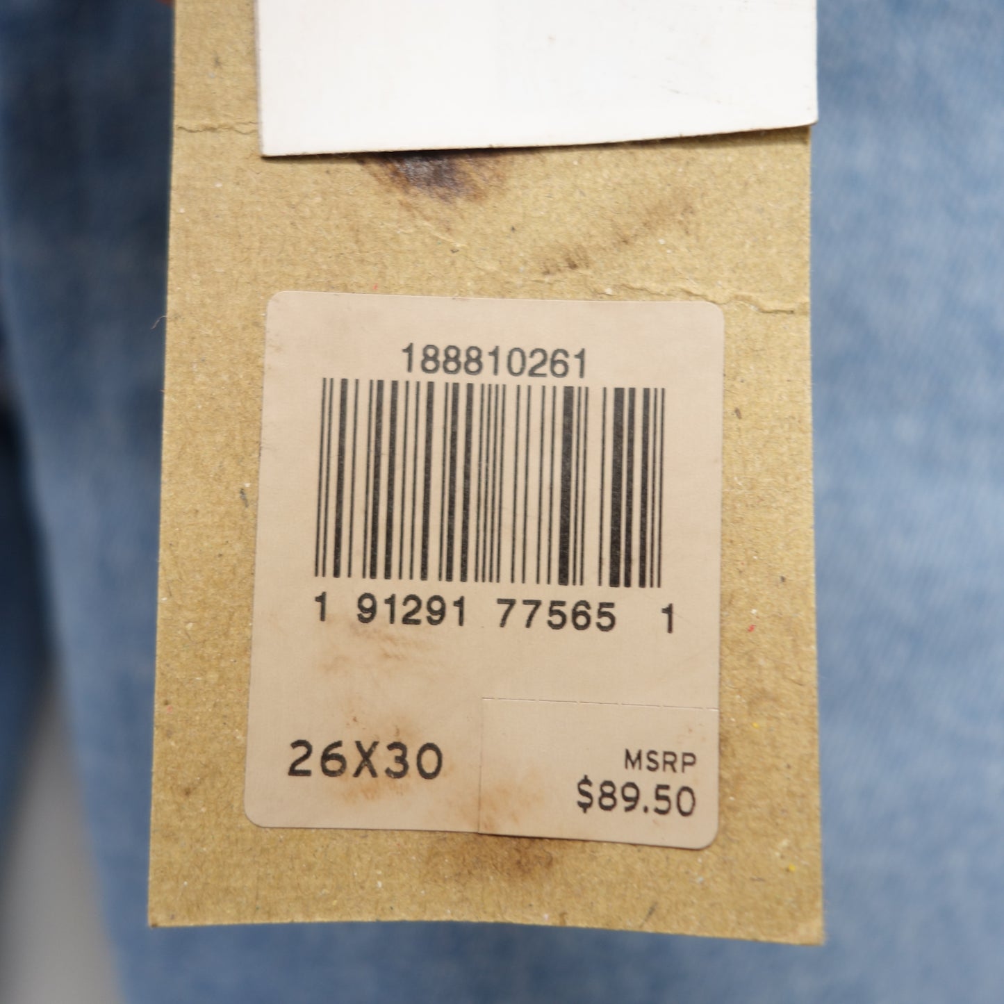 Levi's 711 0261 Womens Light Blue Ripped Knees Skinny Jeans Size 2M / 26 x 30