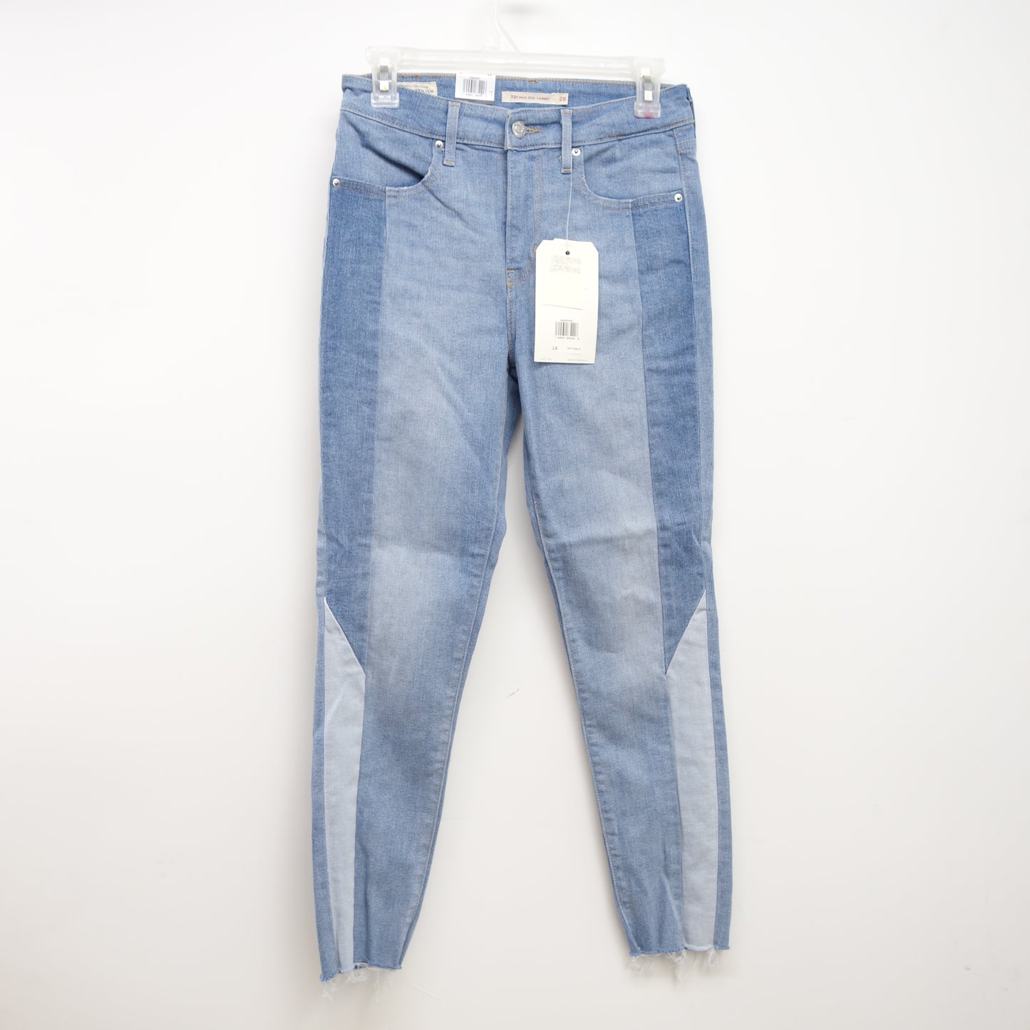 Levi's 721 0037 Womens Colorblock High Rise Skinny Ankle Jean Size 6S / 28