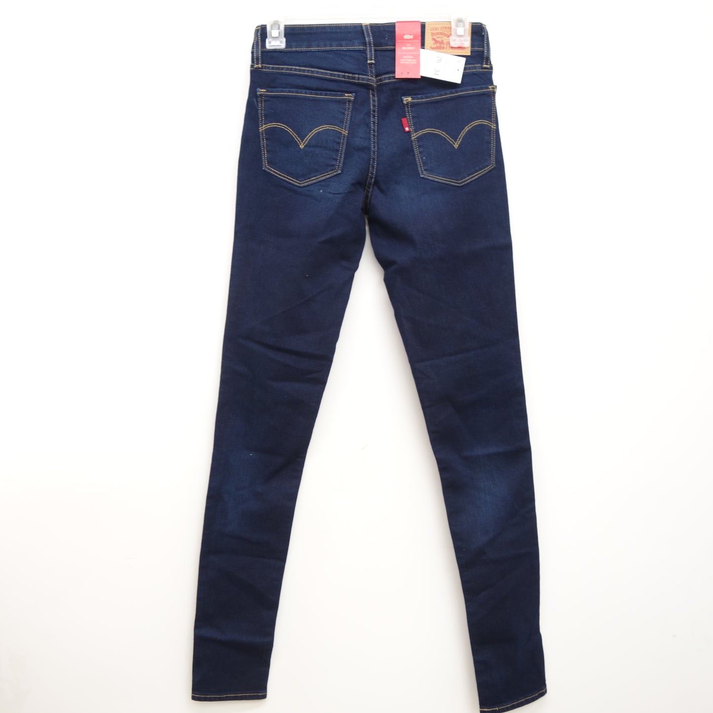 Levi's 710 0025 Super Skinny Dark Wash Denim Jeans Size 2L / 26 x 34