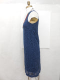 Ann Taylor LOFT Blue Tall Lace Shift Dress Size 6T - Designer-Find Warehouse - 6