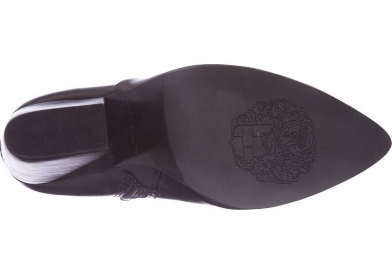 Vince Camuto Black Leather High Heel Raylan Ankle Booties Boots Size 8.5