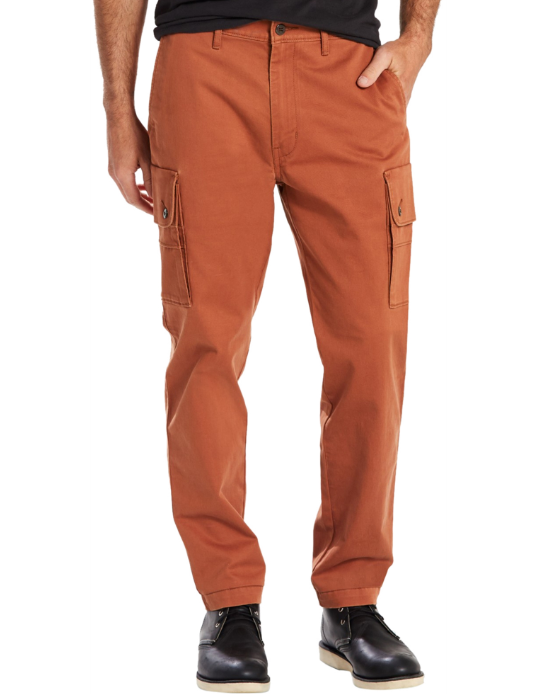 Burnt fashion orange cargo pants