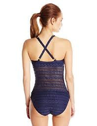 *Nautica Grand Isle Navy One Piece Swimsuit Size 8