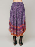 Intimately Free People Purple Border Print High Low Skirt Size Small - Designer-Find Warehouse - 2