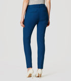 Ann Taylor LOFT Essential Teal Skinny Ankle Pants in Julie Fit Size 10 - Designer-Find Warehouse - 3