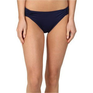 DKNY Currant Draped Smocked Classic Bikini Bottoms Size Small - Designer-Find Warehouse