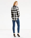 Levi's Womens Boyfriend Shirt Jacket Flannel Blouse Tunic Size L - Designer-Find Warehouse - 3