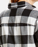 Levi's Womens Boyfriend Shirt Jacket Flannel Blouse Tunic Size L - Designer-Find Warehouse - 4