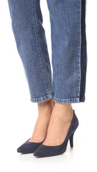 MICHAEL Michael Kors Navy Mid Flex Pumps High Heels Size 11 - Designer-Find Warehouse - 1