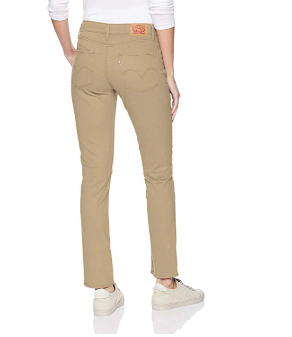 Khaki Solid Mid Rise Skinny Leg Jeans – Unclaimed Baggage