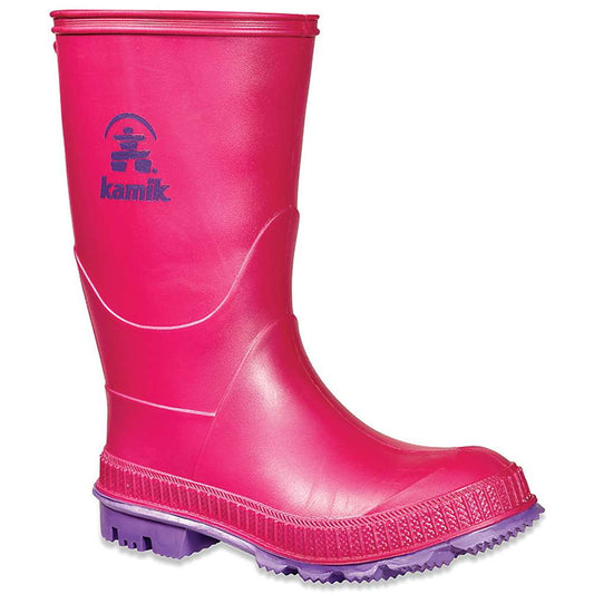 Kamik Kids Stomp Pink & Purple Rainboots Wellies Size 2