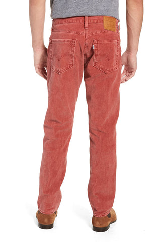 Levi's Mens 511 3476 Slim Fit Red Corduroy Fashion Pants Size 33 x 32