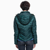Levi's Womens Hunter Green Removable Hood Puffer Zip Down Coat Size Small - Designer-Find Warehouse - 2