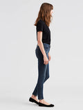 Levi's Womens 711 0209 Skinny Dark Blue Wash Slim Denim Jeans Size 14L 32 x 32