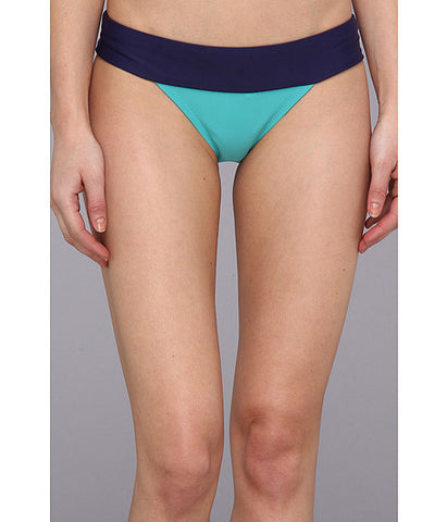 Roxy Womens Blue Wipeout Bikini Bottoms Size M - Designer-Find Warehouse - 1