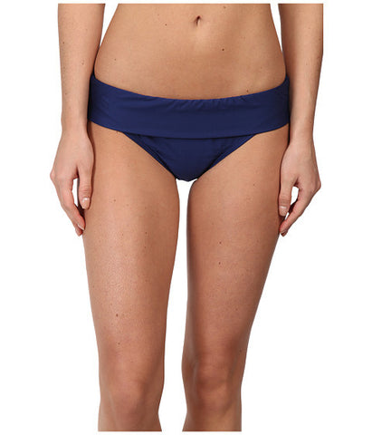 Splendid Womens Navy Banded Pant Mid Rise Bikini Bottoms Size S - Designer-Find Warehouse - 1