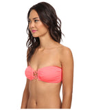 DKNY Womens Pink Cover Ring Solids Bandeau Bra Top Size L - Designer-Find Warehouse - 2