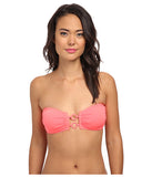 DKNY Womens Pink Cover Ring Solids Bandeau Bra Top Size L - Designer-Find Warehouse - 1