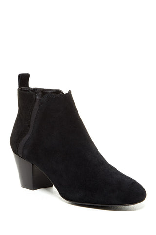 Tesori Frankie Black Suede Booties Boots Size 8