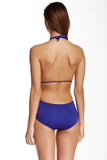 Vitamin A Blue Brena Maillot One-Piece Swimsuit Size M