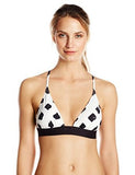 KAMALIKULTURE White Polka Dot Banded Bikini Top Size XS - Designer-Find Warehouse - 1
