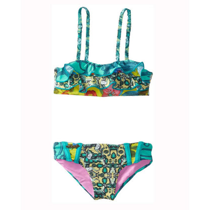 Maaji Big Kids Green Mighty Bolero Two Piece Bikini Set Size 12 - Designer-Find Warehouse - 1