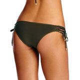 Vitamin A Swimwear Womens Green Ava Corset Hipster Bikini Bottoms Size M - Designer-Find Warehouse - 2