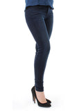 Levi's 710 0025 Super Skinny Dark Wash Denim Jeans Size 00 24 X 28 - Designer-Find Warehouse - 2