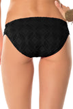 BECCA Womens American Fit Black Tab Side Hipster Bikini Bottoms Size L - Designer-Find Warehouse - 2