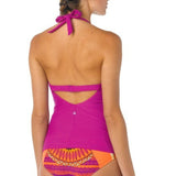 Prana Womens Purple Lahari Swimsuit Tankini Top Size Medium - Designer-Find Warehouse - 2