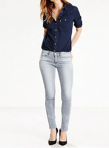Levi's Womens Gray 711 Skinny Denim Jeans Size 10 / 30 X 32 - Designer-Find Warehouse - 1