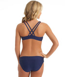 Splendid Womens Navy Banded Pant Mid Rise Bikini Bottoms Size S - Designer-Find Warehouse - 2