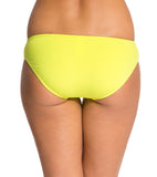 Seafolly Womens Chartreuse Goddess Separates Pleated Hipster Bikini Bottoms Size 12 - Designer-Find Warehouse - 3