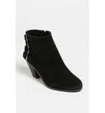 Sam Edelman Black Suede Lucca Booties Boots Size 8 - Designer-Find Warehouse - 1