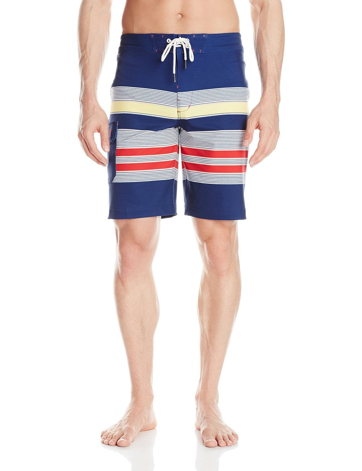 Sperry Top-Sider Mens Navy Sea Port Stripe Boardshorts Size 32 - Designer-Find Warehouse