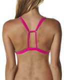 Roxy Swimwear Womens Pink Reef Break Strappy Bikini Top Size XL - Designer-Find Warehouse - 2