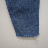 Levi's 721 0072 Womens Cut Off Blue Wash High Rise Skinny Jean Size 2S / 26 x 28
