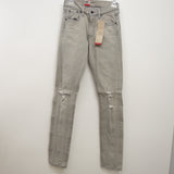 Levi's Womens 505 C Gray Slim Straight Leg Denim Jeans Size 10M / 30 x 30