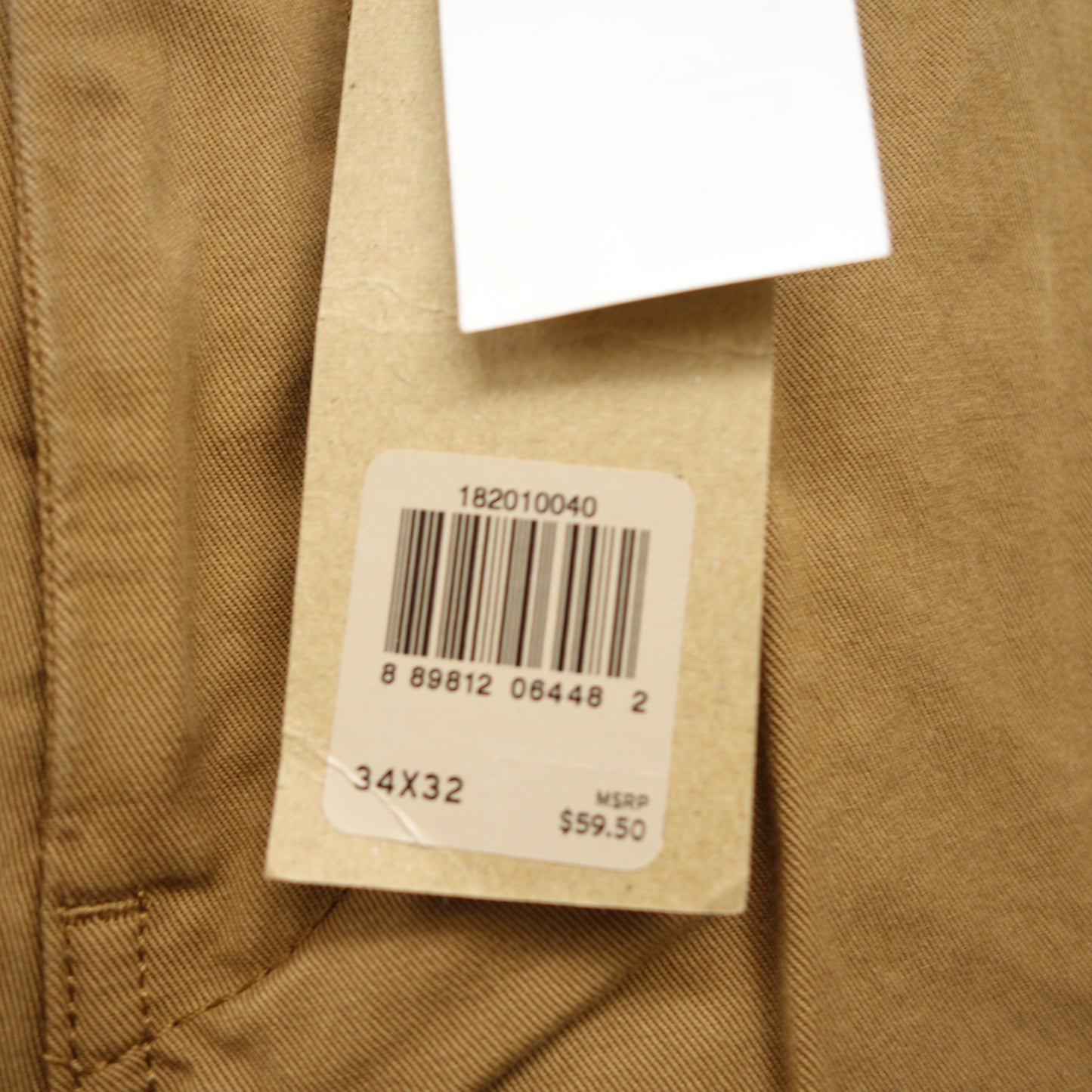 Levi's Mens Straight Stretch Ginger Khaki Twill Chino Dress Pants Size 34 x 32