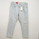Levi's 501 0032 T Taper Womens Button Fly Denim Jeans Size 30 x 28