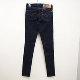 Levi's Womens 711 0352 Skinny Dark Blue Wash Slim Denim Jeans Size 0M / 25 x 32