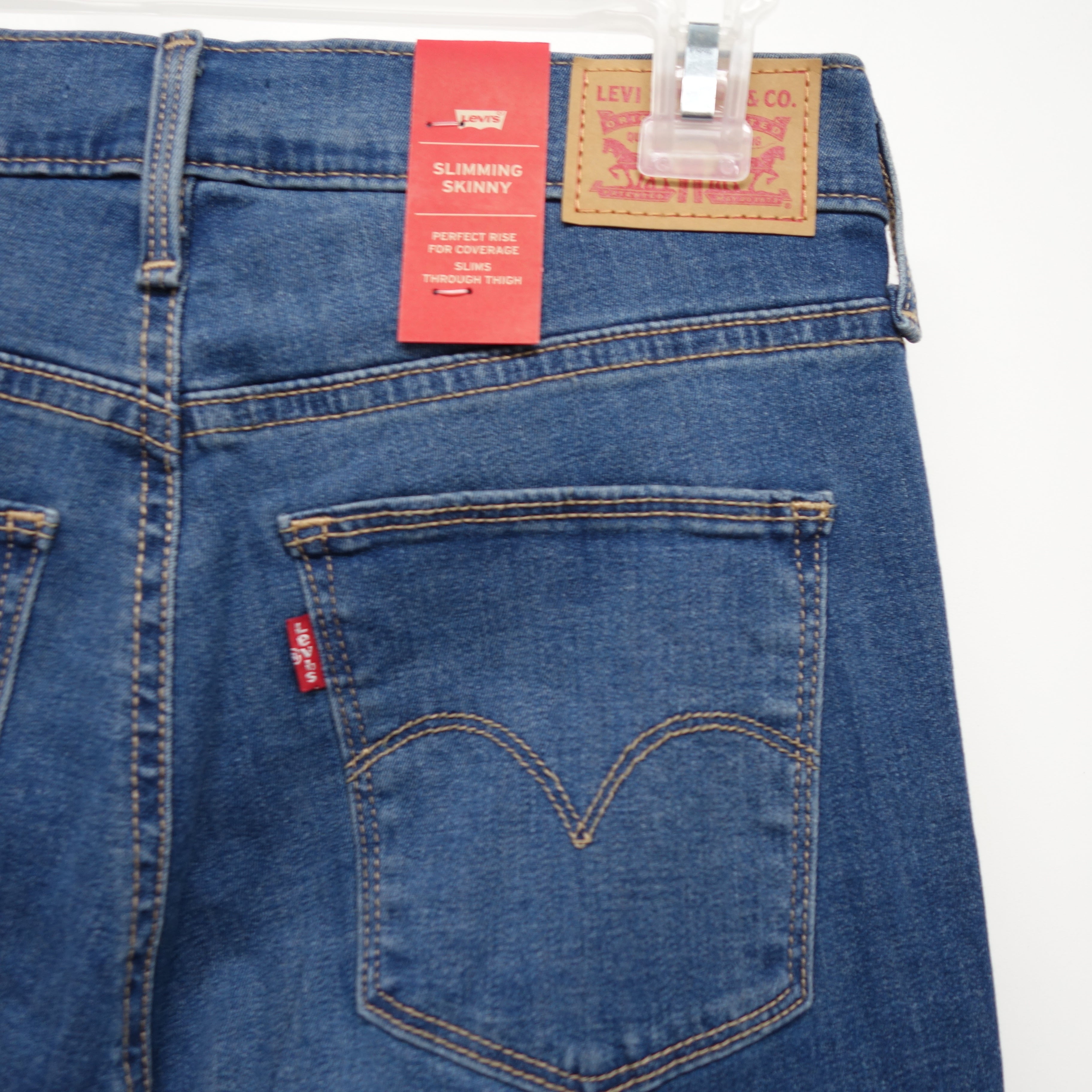 Levi s Slimming Skinny Medium Blue Denim Jeans Size 10L 30 x 32 Mall Closeouts