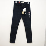 Levi's Womens 711 0202 Black Skinny Mid Rise Denim Jeans Size 4M / 27 x 30