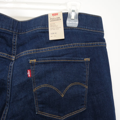 Levi's Womens Pull-On Mid Rise Denim Jean Leggings Size 20W