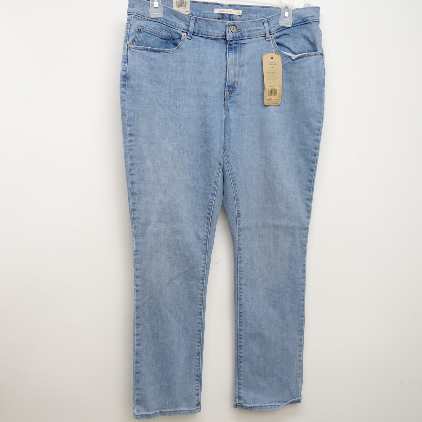 Levi's Womens Classic Straight Leg Mid Rise Blue Denim Jeans Size 16M / 33 x 30