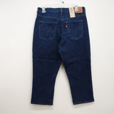 Levi's Classic Capris Dark Blue Wash Mid Rise Denim Jeans Size 10M / 30